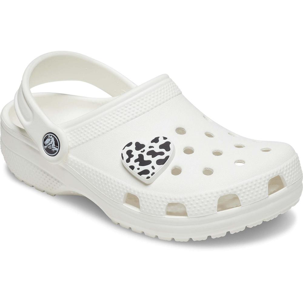 Multicolor Women's Crocs Cow Print Heart Jibbitz Charms | NZ 0401AHKP